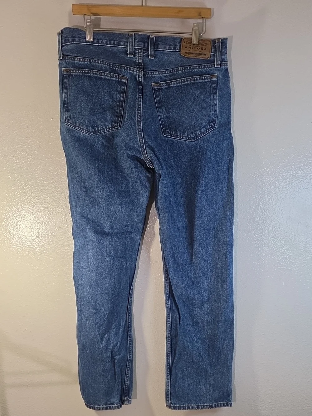 Arizona Jean Co Men’s 36x32 Relaxed Straight Leg Jeans 100% Cotton Medium Wash